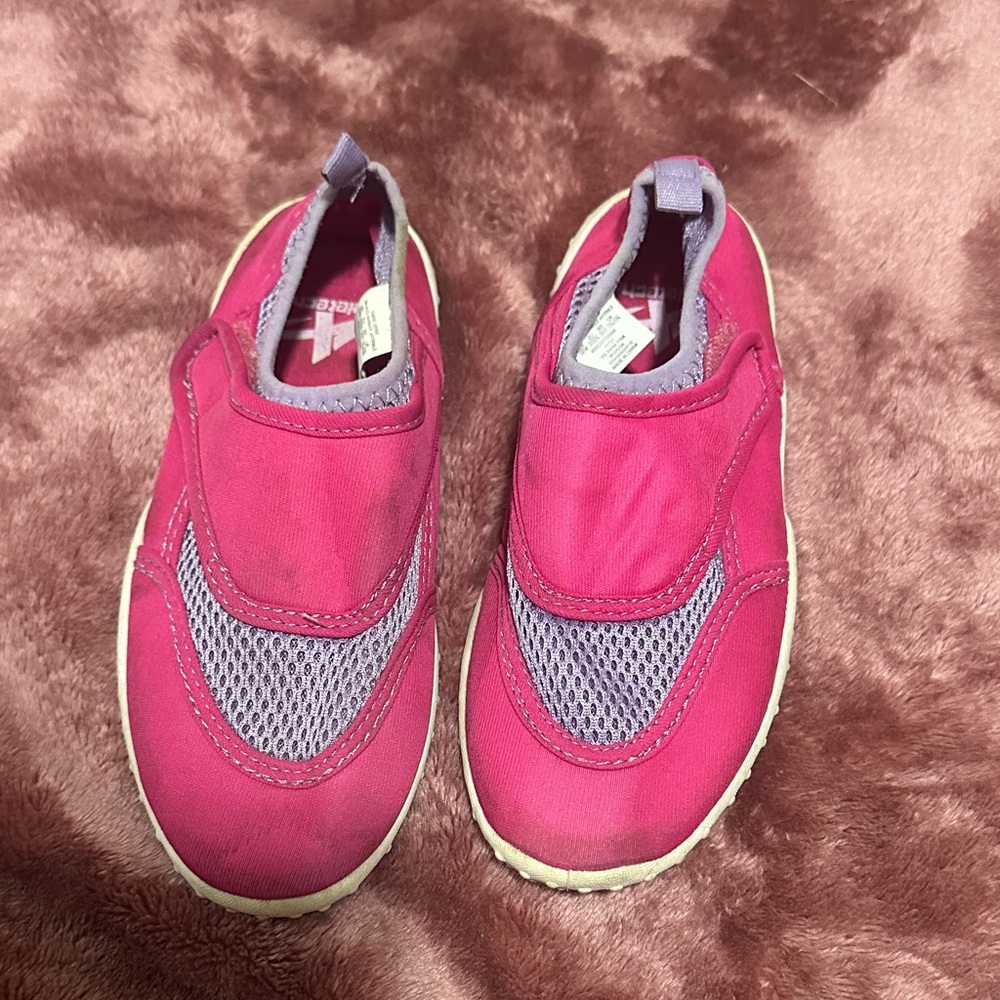 Vibrant Pink and Purple Kids Sneakers